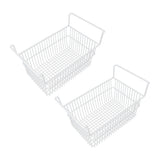 Darrahopens Appliances > Kitchen Appliances > Kitchen Appliance Accessories 2Pcs Freezer Organizer Bins Steel Wire Large Capacity Strong Bearing Freezer Basket with Handle for Closet Countertops 49.5 X 29 X 27cm / 19.5 X 11.4 X 10.6in (L X W X H) with 9cm / 3.5in Handle In Australia - Darrahopens