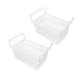 Darrahopens Appliances > Kitchen Appliances > Kitchen Appliance Accessories 2Pcs Freezer Organizer Bins Steel Wire Large Capacity Strong Bearing Freezer Basket with Handle for Closet Countertops 49.5 X 29 X 27cm / 19.5 X 11.4 X 10.6in (L X W X H) with 9cm / 3.5in Handle In Australia - Darrahopens