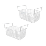 Darrahopens Appliances > Kitchen Appliances > Kitchen Appliance Accessories 2Pcs Freezer Organizer Bins Steel Wire Large Capacity Strong Bearing Freezer Basket with Handle for Closet Countertops 49.5 X 29 X 27cm / 19.5 X 11.4 X 10.6in (L X W X H) with 9cm / 3.5in Handle In Australia - Darrahopens