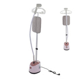Standing Fabric Steam Iron with Hanger Pink 2000W Powerful Garment Steam Iron for Home