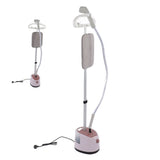 Standing Fabric Steam Iron with Hanger Pink 2000W Powerful Garment Steam Iron for Home