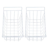 2pcs Refrigerator Freezer Baskets Large Household Wire Storage Basket Bins Organizer with Handles for Pantry 47.5x24.5x20cm / 18.7x9.6x7.9in