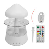 Rain Cloud Humidifier 7 Changing Color Light Rain Drop Humidifier Diffuser with Remote Control for Relax Sleeping White