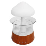 Rain Cloud Humidifier 7 Changing Color Light Rain Drop Humidifier Diffuser with Remote Control for Relax Sleeping Wood Grain In Australia - Darrahopens