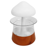 Rain Cloud Humidifier 7 Changing Color Light Rain Drop Humidifier Diffuser with Remote Control for Relax Sleeping Wood Grain