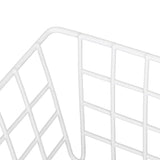 2Pcs Freezer Wire Storage Basket Organizer Large Capacity Bin Hanging Metal Rack for Bread Fruits