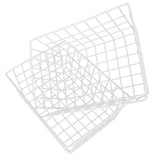 2Pcs Freezer Wire Storage Basket Organizer Large Capacity Bin Hanging Metal Rack for Bread Fruits