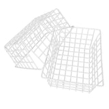 2Pcs Freezer Wire Storage Basket Organizer Large Capacity Bin Hanging Metal Rack for Bread Fruits