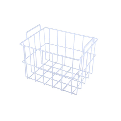 Fridge Freezer Basket Multipurpose Large Capacity Metal Wire Storage Basket for Refrigerator Bathroom Kitchen 200mm/7.87in