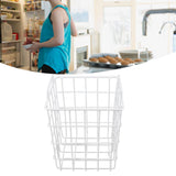 Freezer Wire Baskets Durable High Capacity Deep Refrigerator Organizer Basket for Kitchen Food Height 385mm
