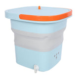 Portable Washing Machine 6L TPR Negative Ion Foldable Mini Laundry Bucket Washer for RV Travel Apartment