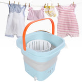 Portable Washing Machine 6L TPR Negative Ion Foldable Mini Laundry Bucket Washer for RV Travel Apartment