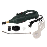 Handheld Steam Cleaner High Temperature Pressurized 2500W with 3 Brush Heads 2 Nozzles Intelligent Operation Steam Cleaning Machine Military Green EU Plug 220V