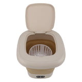 9L Folding Washing Machine Mini Portable Washing Machine Underwear Bucket Washer for Household Dormitory 100‑240V Khaki EU Plug