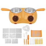 Chocolate Melting Pot Chocolate Melter with 2 Boiler Tools Stainless Steel Electric Fondue Pot for Cheese Candy In Australia - Darrahopens