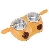 Chocolate Melting Pot Chocolate Melter with 2 Boiler Tools Stainless Steel Electric Fondue Pot for Cheese Candy