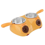 Chocolate Melting Pot Chocolate Melter with 2 Boiler Tools Stainless Steel Electric Fondue Pot for Cheese Candy