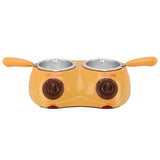 Chocolate Melting Pot Chocolate Melter with 2 Boiler Tools Stainless Steel Electric Fondue Pot for Cheese Candy