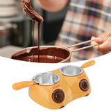 Chocolate Melting Pot Chocolate Melter with 2 Boiler Tools Stainless Steel Electric Fondue Pot for Cheese Candy