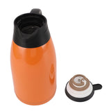 Car Kettle 180W 1400ml Hot Water Boiler Orange Stainless Steel Leakage Proof 24V Kettle Boiler for Road Trip Travel Work