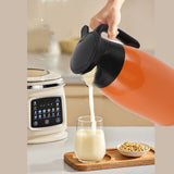 Car Kettle 180W 1400ml Hot Water Boiler Orange Stainless Steel Leakage Proof 24V Kettle Boiler for Road Trip Travel Work