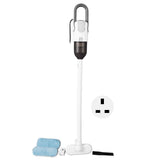 Corded Stick Hand Vacuum Steamless Multi Purpose Lightweight Handheld Vacuum Cleaner Floor Cleaner with Water Tank Plug in White UK Plug 220V