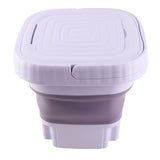 Portable Washing Machine 11L ABS PP Automatic Mini Foldable Bucket Washer with Drainage Pipe for RV Travel Apartment