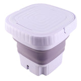 Portable Washing Machine 11L ABS PP Automatic Mini Foldable Bucket Washer with Drainage Pipe for RV Travel Apartment