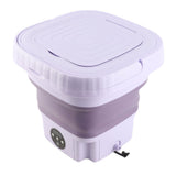 Portable Washing Machine 11L ABS PP Automatic Mini Foldable Bucket Washer with Drainage Pipe for RV Travel Apartment