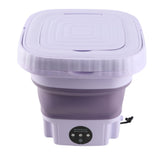 Portable Washing Machine 11L ABS PP Automatic Mini Foldable Bucket Washer with Drainage Pipe for RV Travel Apartment