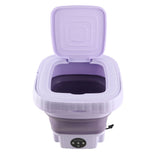 Portable Washing Machine 11L ABS PP Automatic Mini Foldable Bucket Washer with Drainage Pipe for RV Travel Apartment