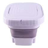 Portable Washing Machine 11L ABS PP Automatic Mini Foldable Bucket Washer with Drainage Pipe for RV Travel Apartment