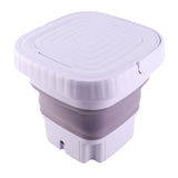 Portable Washing Machine 11L ABS PP Automatic Mini Foldable Bucket Washer with Drainage Pipe for RV Travel Apartment