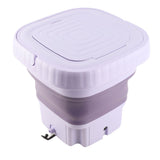 Portable Washing Machine 11L ABS PP Automatic Mini Foldable Bucket Washer with Drainage Pipe for RV Travel Apartment