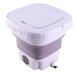 Portable Washing Machine 11L ABS PP Automatic Mini Foldable Bucket Washer with Drainage Pipe for RV Travel Apartment