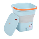 16L Folding Washing Machine Mini Portable Collapsible Underwear Bucket Washer for Household Dormitory Travel