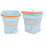 16L Folding Washing Machine Mini Portable Collapsible Underwear Bucket Washer for Household Dormitory Travel