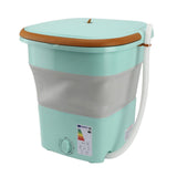 16L Portable Washing Machine with Soft Spin Function Drain Pipe 65W Fully Automatic Portable Washer for Underwear Baby Clothes