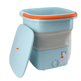 16L Portable Washing Machine with Soft Spin Function Drain Pipe 65W Fully Automatic Portable Washer for Underwear Baby Clothes