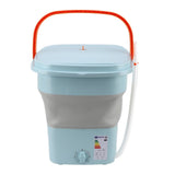 16L Portable Washing Machine with Soft Spin Function Drain Pipe 65W Fully Automatic Portable Washer for Underwear Baby Clothes