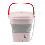 16L Portable Washing Machine with Soft Spin Function Drain Pipe 65W Fully Automatic Portable Washer for Underwear Baby Clothes
