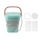 16L Portable Washing Machine with Soft Spin Function Drain Pipe 65W Fully Automatic Portable Washer for Underwear Baby Clothes