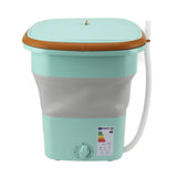 16L Portable Washing Machine with Soft Spin Function Drain Pipe 65W Fully Automatic Portable Washer for Underwear Baby Clothes