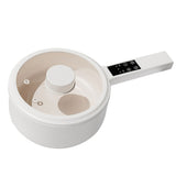Electric Hot Pot Multifunction Adjustable Temperature Ceramic Coating Electric Stir Fry Cooker for Home