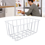 Freezer Storage Basket Refrigerator Divider Organizer Bin Metal Wire Separation Container for Home Use