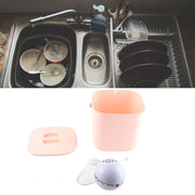 Mini Sink Dishwasher Portable Auto Shutdown Efficient USB Dish Washing Machine for Home Kitchen Pink Bucket