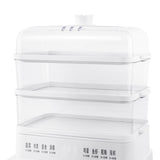 Multifunctional Food Steam Cooker 24L Large Capacity Timing Electric Food Vegetable Steam Cooker Translucency