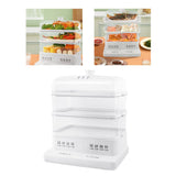 Multifunctional Food Steam Cooker 24L Large Capacity Timing Electric Food Vegetable Steam Cooker Translucency