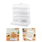 Multifunctional Food Steam Cooker 24L Large Capacity Timing Electric Food Vegetable Steam Cooker Translucency