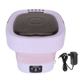 10L Foldable Washing Machine Mini Underwear Laundry Machine Small Portable Washing Machine for Dormitory Hotel Travel Violet EU Plug In Australia - Darrahopens